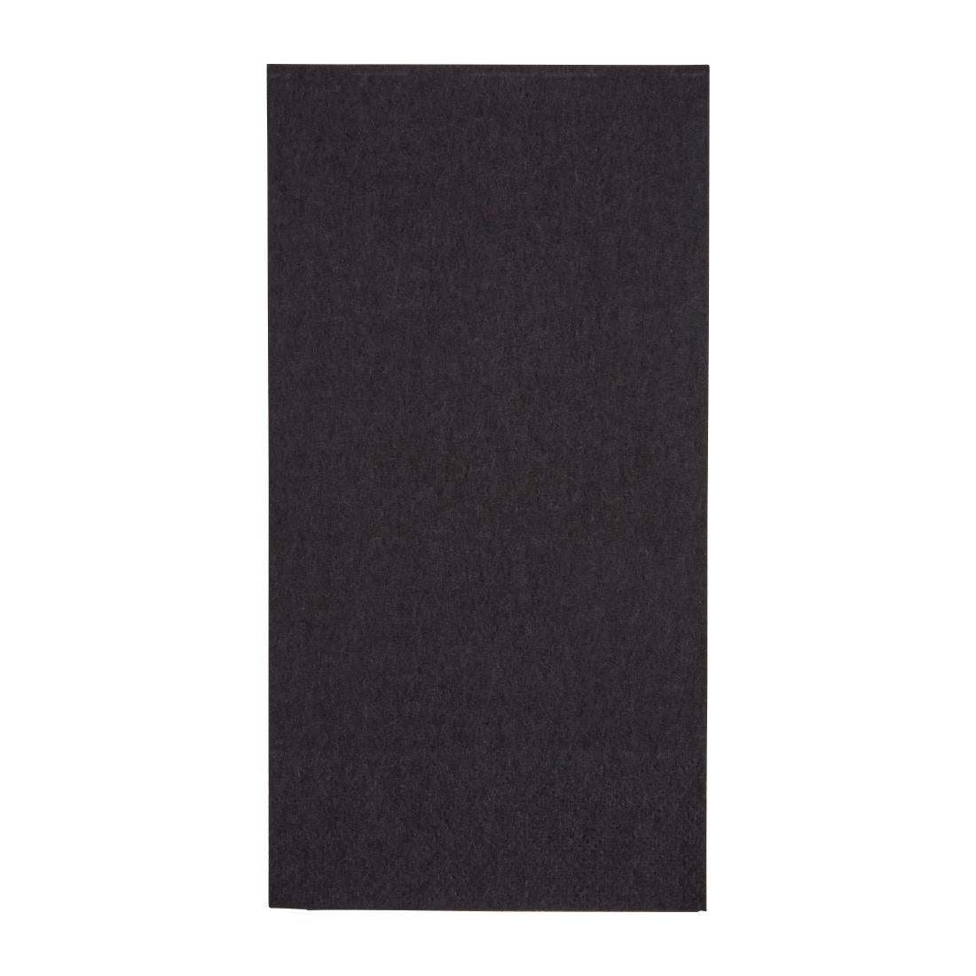 Fiesta Recyclable 40cm 2 ply 8 Fold Black Dinner Napkin  (Pack 2000)