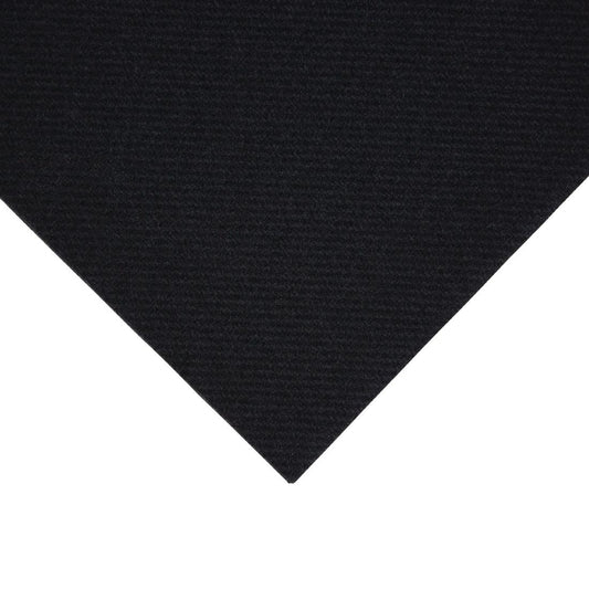 Fiesta Recyclable 24cm Airlaid 4 Fold Black Cocktail Napkin  (Pack 2400)