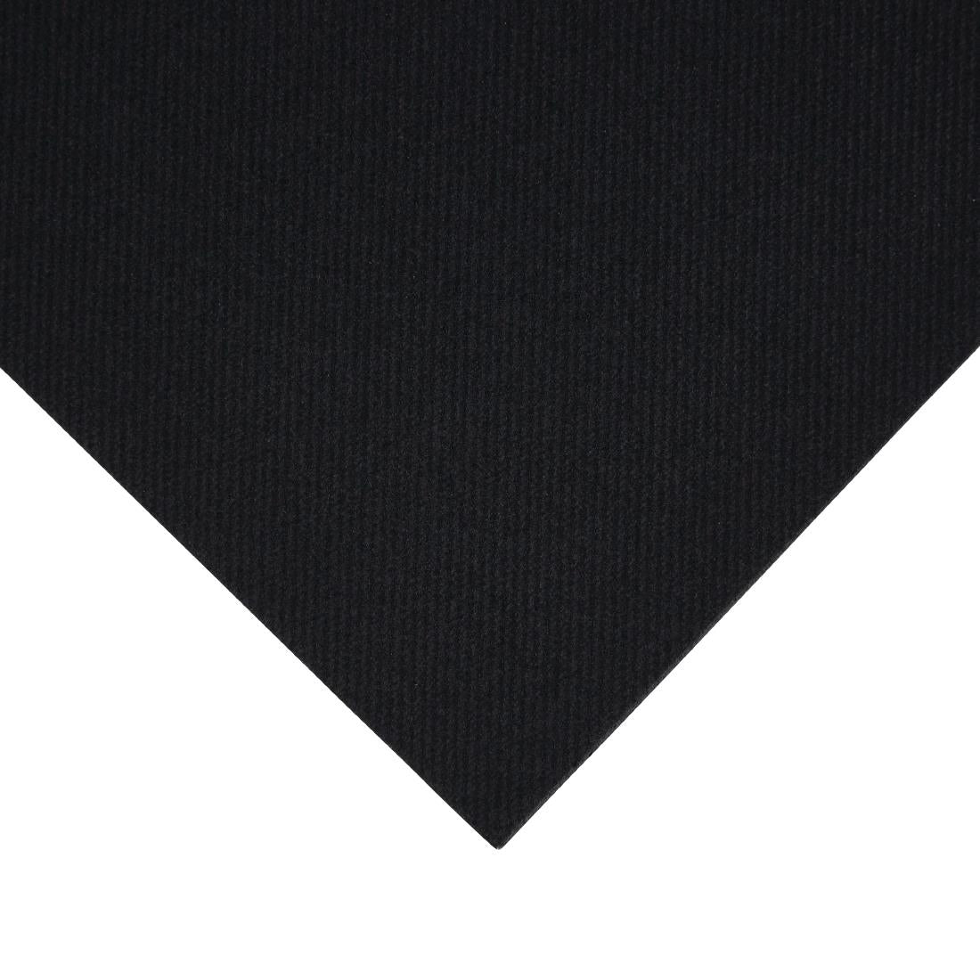 Fiesta Recyclable 40cm Airlaid 4 Fold Black Dinner Napkin  (Pack 500)