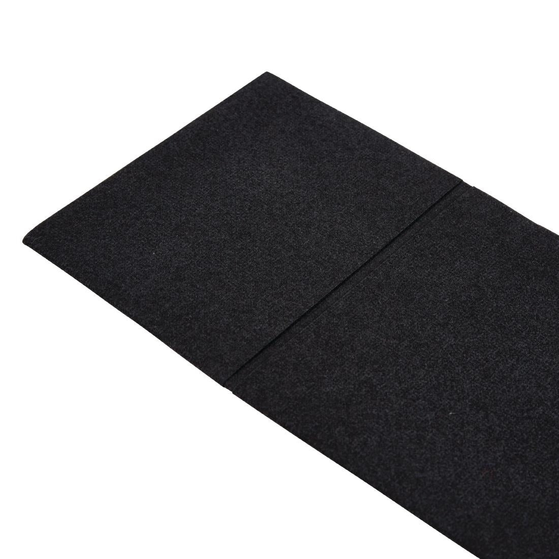 Fiesta Recyclable 48x40cm Airlaid Pocket Fold Black Dinner Napkin (Pack 400)