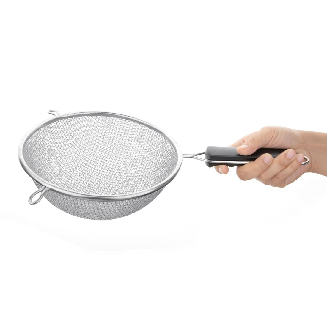 Vogue Double Mesh Sieve Black Handle - 200mm