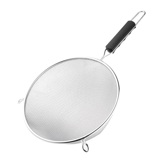 Vogue Double Mesh Sieve Black Handle - 260mm