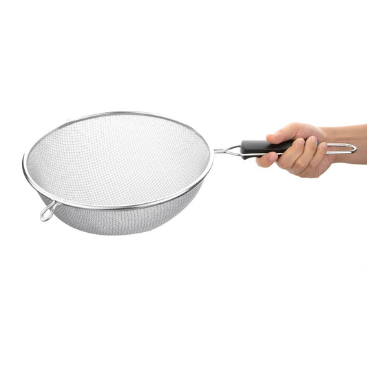 Vogue Double Mesh Sieve Black Handle - 260mm