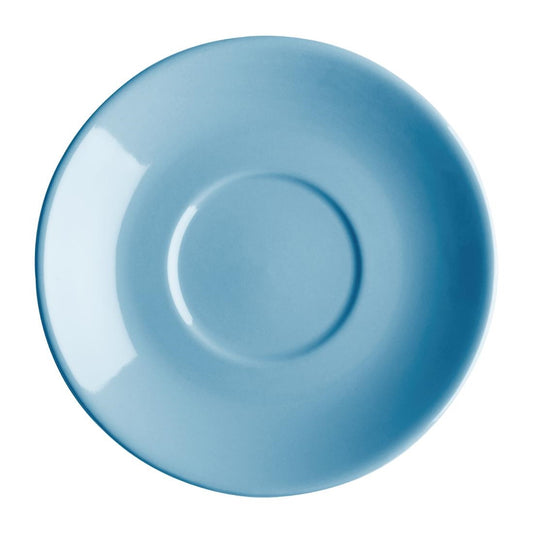 Olympia Cafe Saucer for Flat White Blue - 135mm (Box 12)