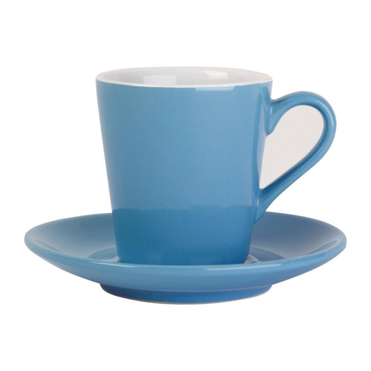 Olympia Cafe Saucer for Flat White Blue - 135mm (Box 12)