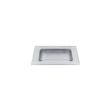 Stainless Steel Drawer Pull. Beveled Edge With Fixing Studs. 120mm x 62mm - FH-43