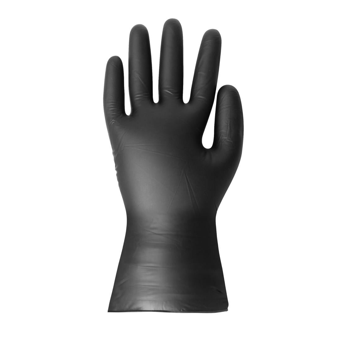 Hygiplas Vinyl Powder Free Glove Black - Size L (Pack 100)