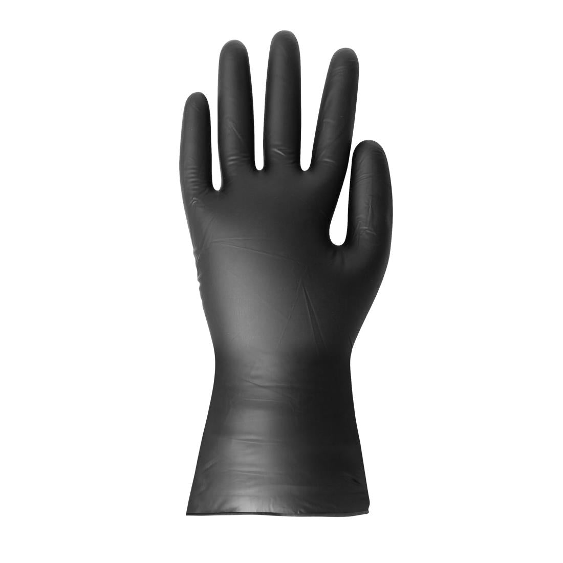 Hygiplas Vinyl Powder Free Glove Black - Size M (Pack 100)