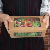 Fiesta Salad Box with PET Window - 1600ml (Pack 100)