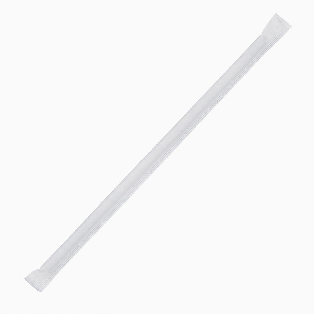 Fiesta Compostable Wrapped Paper Straw Black - 6mm (Box 250)