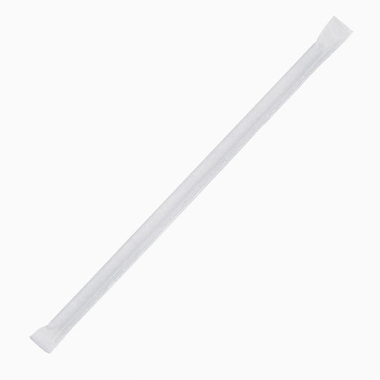 Fiesta Compostable Wrapped Paper Straw Black - 6mm (Box 250)