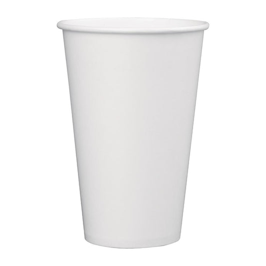 Fiesta Recyclable Cold Cup Single Wall White 80mm 12oz (Pack 1000)