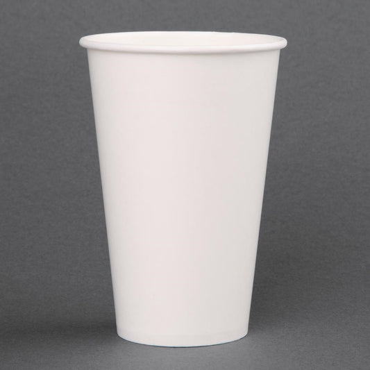 Fiesta Recyclable Cold Cup Single Wall White 80mm 12oz (Pack 1000)