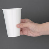 Fiesta Recyclable Cold Cup Single Wall White 80mm 12oz (Pack 1000)