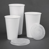 Fiesta Recyclable Cold Cup Single Wall White 80mm 12oz (Pack 1000)