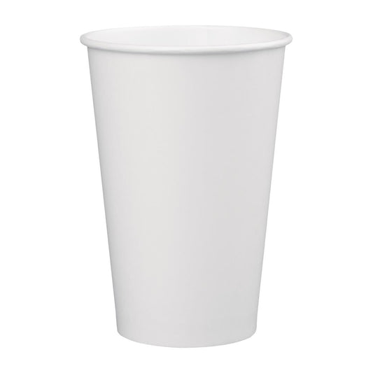 Fiesta Recyclable Cold Cup Single Wall White 90mm 16oz (Pack 1000)