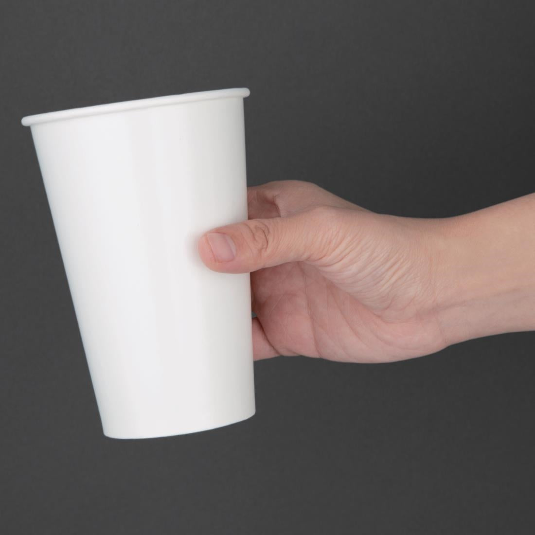 Fiesta Recyclable Cold Cup Single Wall White 90mm 16oz (Pack 1000)