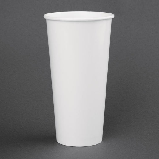 Fiesta Recyclable Cold Cup Single Wall White 90mm 22oz (Pack 1000)