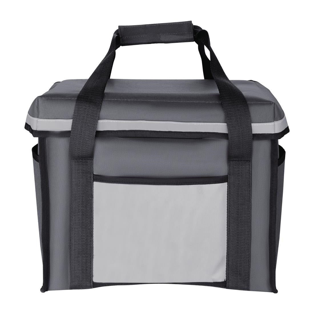 Vogue Insulated Folding Delivery Bag Grey - 305x380x380mm 12x15x15"