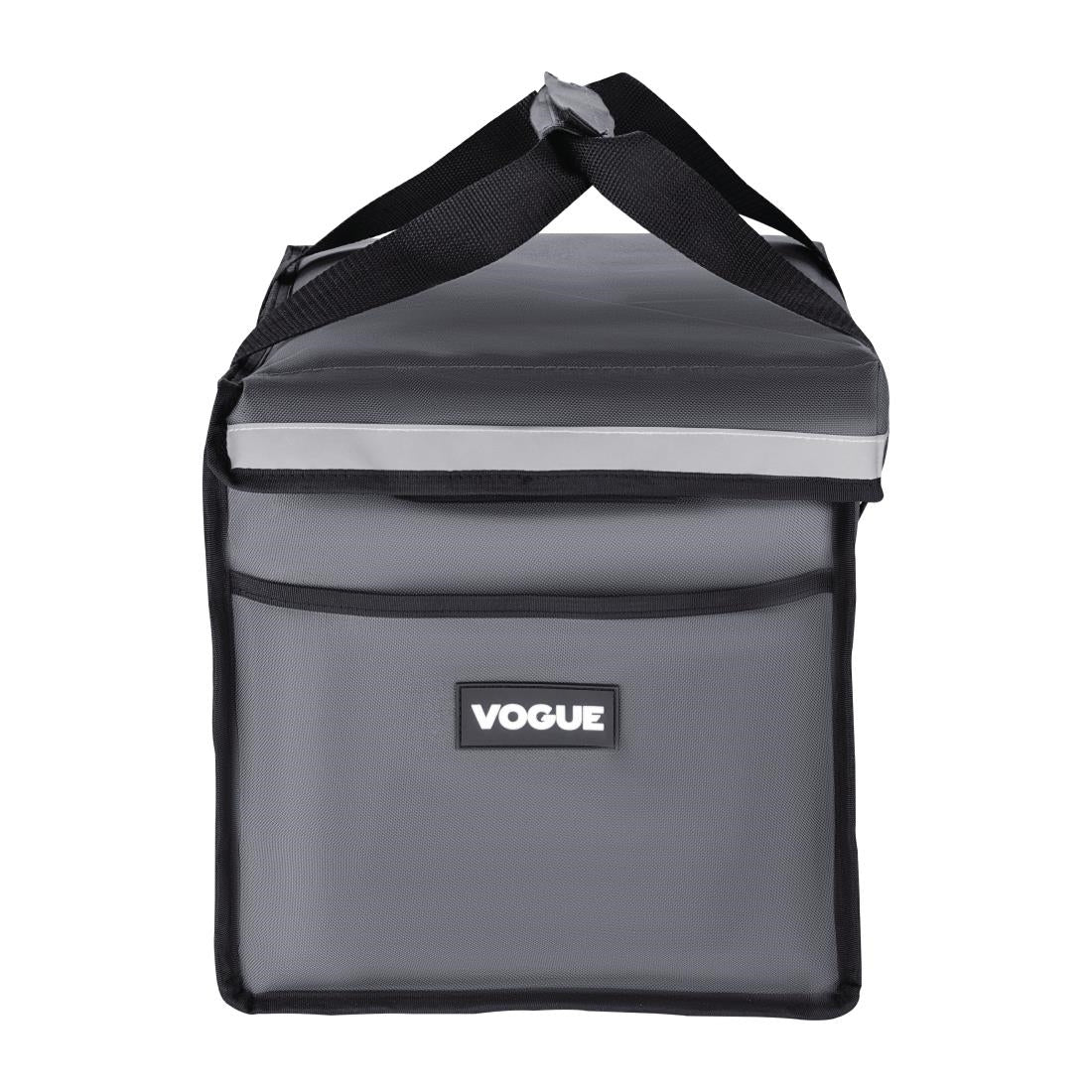 Vogue Insulated Folding Delivery Bag Grey - 305x380x380mm 12x15x15"