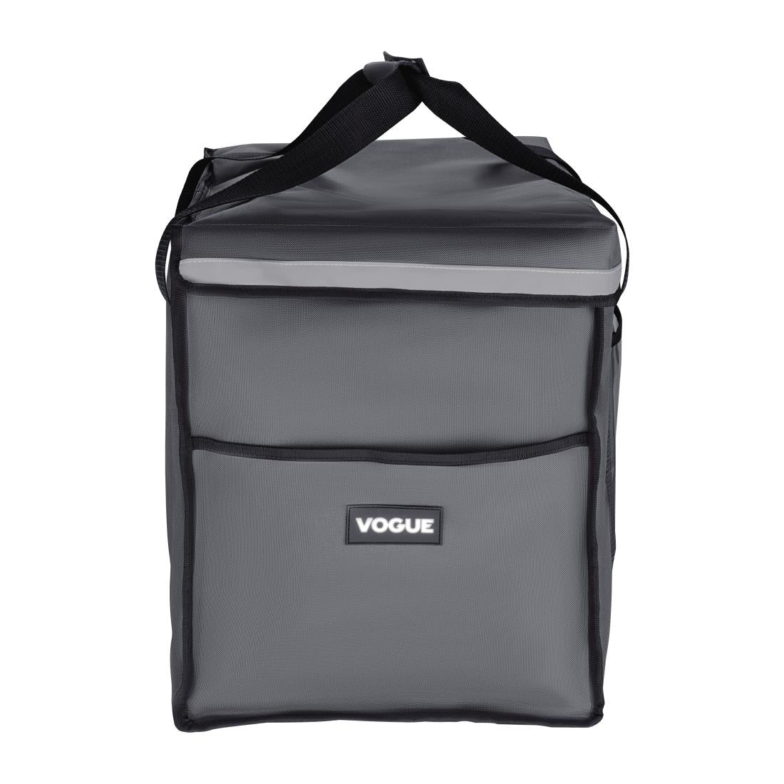 Vogue Insulated Folding Delivery Bag Grey - 540x360x430mm 21x14x17"