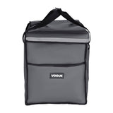 Vogue Insulated Folding Delivery Bag Grey - 540x360x430mm 21x14x17"