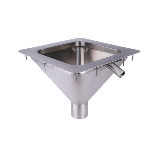 Square to Conical  Flushing Rim Sink - 450 FRSS-DI450-304