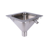 Square to Conical  Flushing Rim Sink - 350 FRSS-DI350-304
