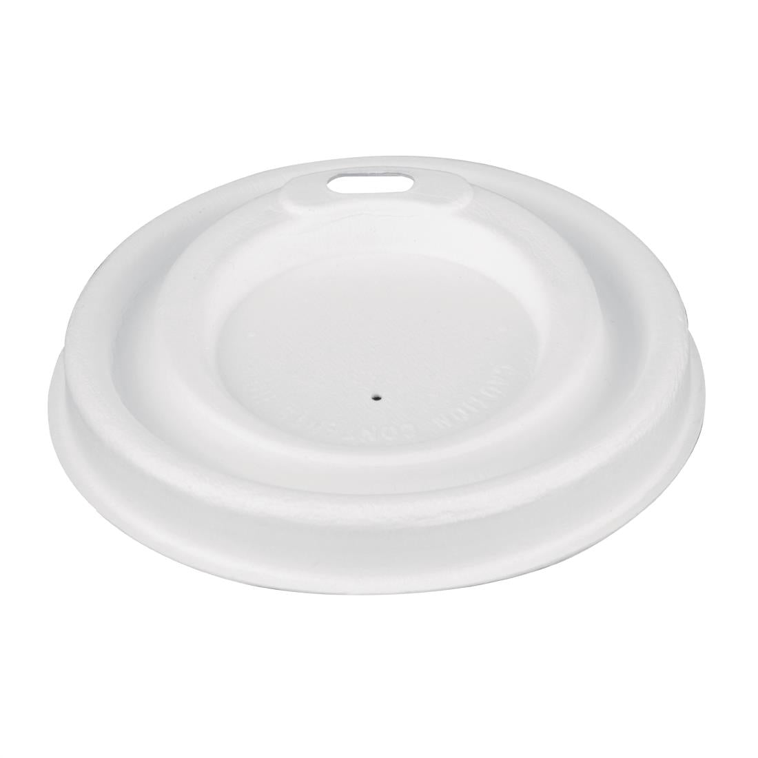 Fiesta Compostable Bagasse Hot Cup Lid - 80mm for 8oz Cup (Pack 1000)