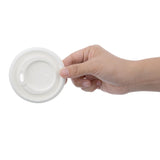 Fiesta Compostable Bagasse Hot Cup Lid - 80mm for 8oz Cup (Pack 1000)