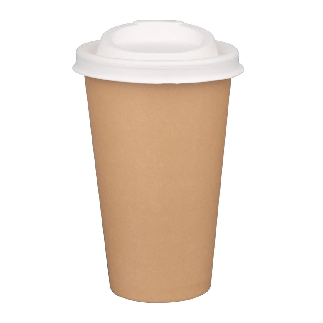 Fiesta Compostable Bagasse Hot Cup Lid - 90mm for 12oz Cup (Pack 1000)