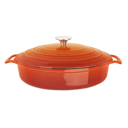 Vogue Saute Pan Round Orange - 280mm 3 1/2Ltr