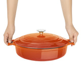 Vogue Saute Pan Round Orange - 280mm 3 1/2Ltr