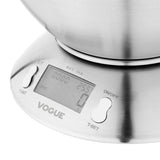 Vogue Digital St/St Bowl Scale 5kg Grad 1g kg/lbs