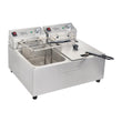 Apuro Double Fryer - 2x5Ltr 2x2.2kW