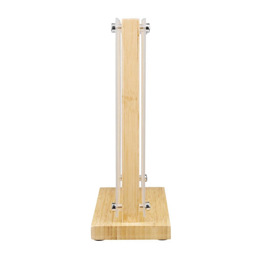 Vogue Magnetic Knife Block Bamboo - 290x270x120mm 11 1/2x 10 1/2x 4 3/4"