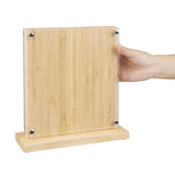 Vogue Magnetic Knife Block Bamboo - 290x270x120mm 11 1/2x 10 1/2x 4 3/4"