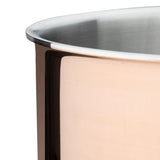 Vogue Induction Tri-Wall Copper Saucepan - 200mm 8"