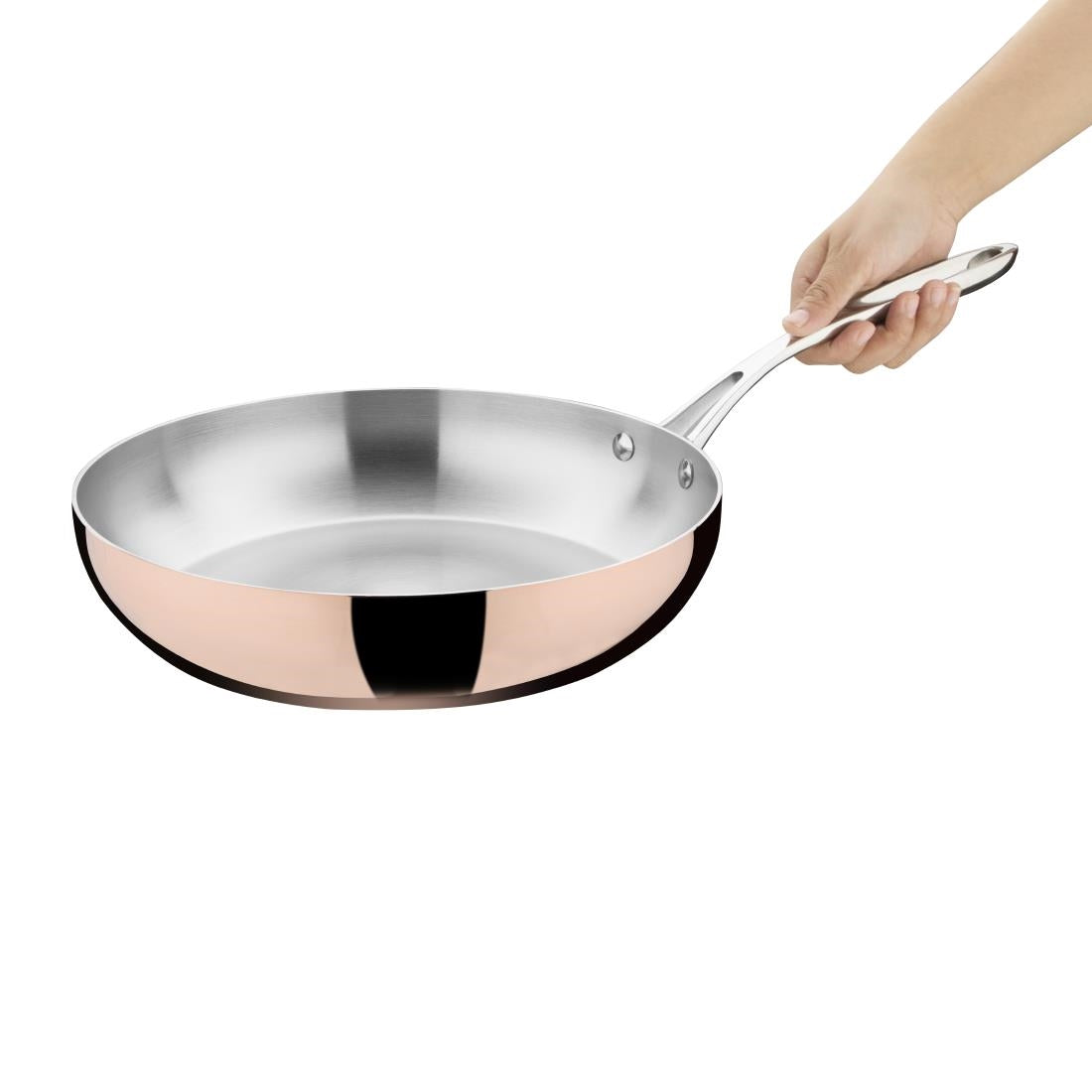 Vogue Induction Tri-Wall Copper Fry Pan - 280mm 11"