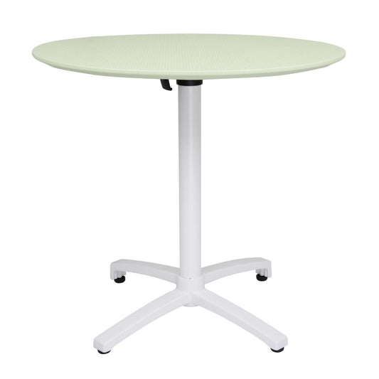 Bolero Folding PP Table Mint Green - 800mm