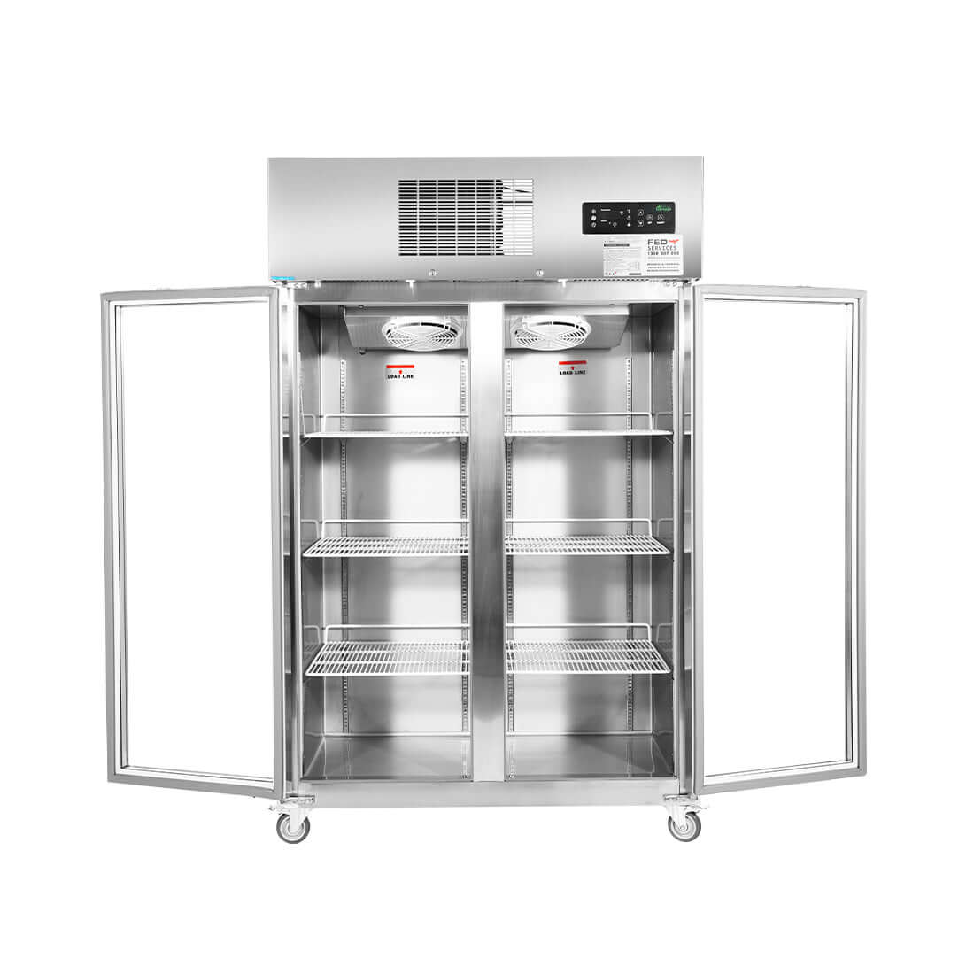 Thermaster Double Door Upright Display Fridge - SUCG1000