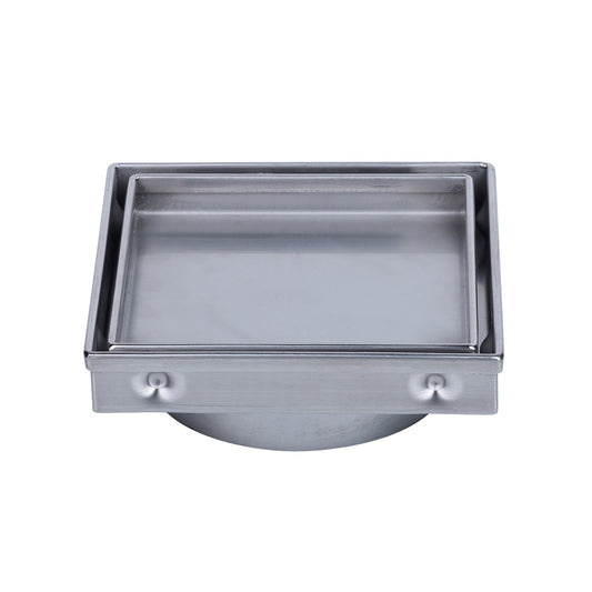 100mm Stainless Steel Tile Insert Point Drain