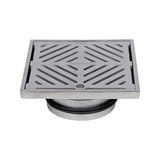 150mm Square Floor Waste (suits 100mm pipe) (Heel Proof) FW-150S-316