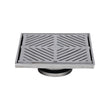 200mm Square Floor Waste (suits 100mm pipe) (Heel Proof) FW-200S-316