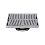 200mm Square Floor Waste (suits 100mm pipe) (Heel Proof) FW-200S-316