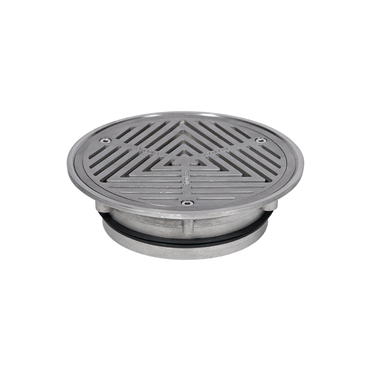 200mm Round Vinyl Floor Waste (suits 150mm pipe) FW-200VRT-150-316