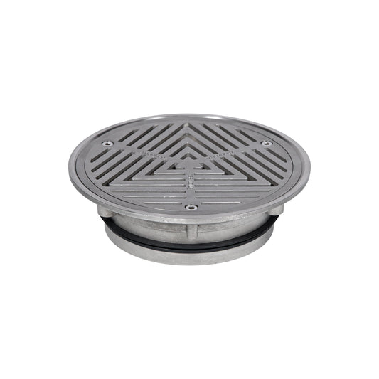 200mm Round Vinyl Floor Waste (suits 150mm pipe) FW-200VRT-150-304