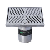 225mm Square Floor Waste Arrestor (suits 100mm pipe) (Heel Proof) FW-225BS-304