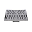 225mm Square Floor Waste (suits 100mm pipe) (Heel Proof) FW-225S-304