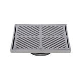 225mm Square Floor Waste (suits 100mm pipe) (Heel Proof) FW-225S-304